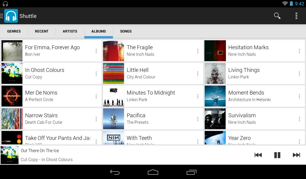 download shuttle music player for android