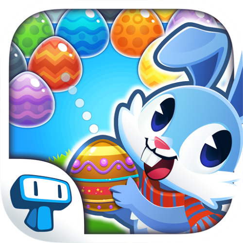 Logo Bunny Bubble Shooter - Egg Pop Ícone Logo Bunny Bubble Shooter - Egg Pop Ícone