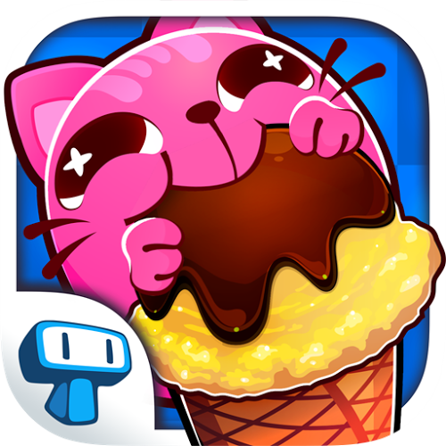 Logo Ice Cream Cats – Pipe Puzzle Ícone Logo Ice Cream Cats – Pipe Puzzle Ícone