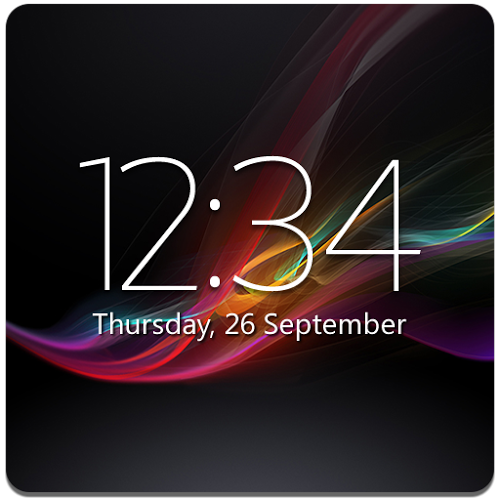 Logo Digital Clock Widget Xperia Ícone Logo Digital Clock Widget Xperia Ícone