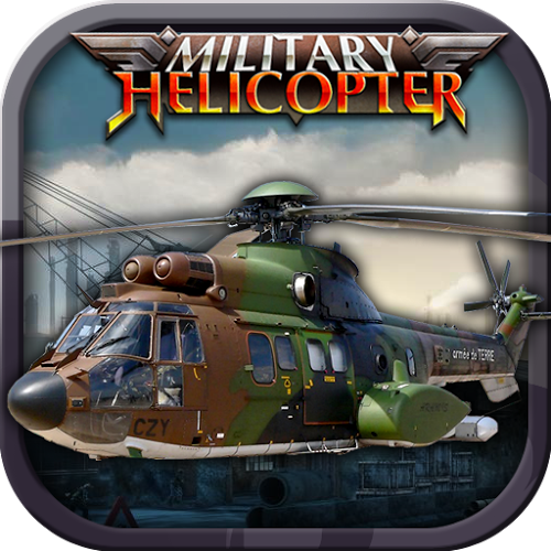 Logo Military Helicopter Flight Sim Ícone Logo Military Helicopter Flight Sim Ícone