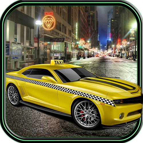 Logo 3D Taxi Ícone Logo 3D Taxi Ícone