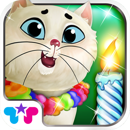 Logo Kitty Cat Birthday Surprise Ícone Logo Kitty Cat Birthday Surprise Ícone