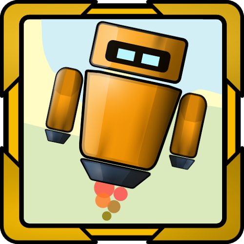 Logo Rocket Robot Ícone Logo Rocket Robot Ícone