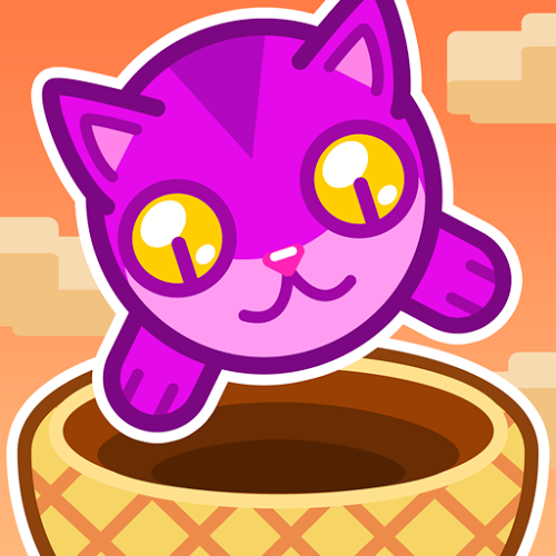 Logo Cat Basket Ícone Logo Cat Basket Ícone