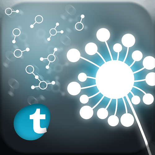 Logo Dandelions Chain of Seeds Ícone Logo Dandelions Chain of Seeds Ícone