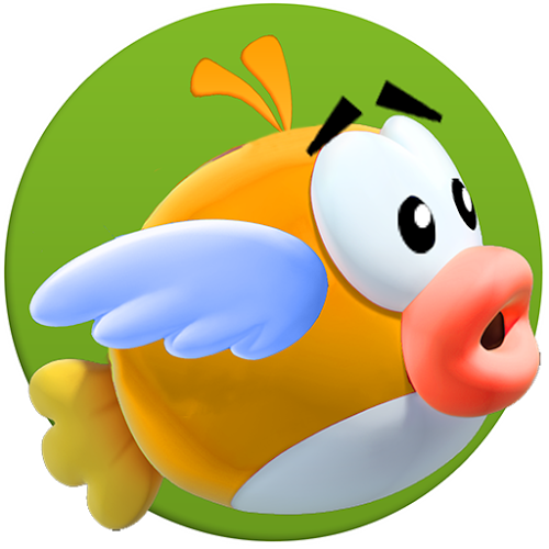 Logo Super Flappy Fish Ícone Logo Super Flappy Fish Ícone