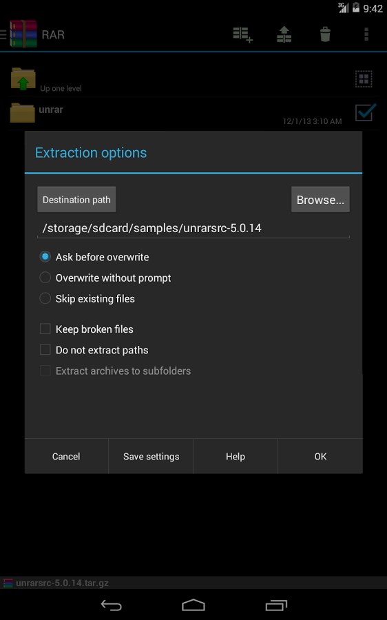 Imagem 6 do RAR for Android