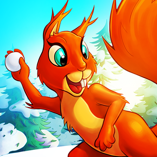 Logo Pato & Friends Snowballfight Ícone Logo Pato & Friends Snowballfight Ícone