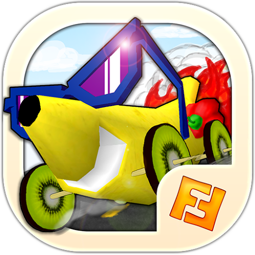Logo Fast Food 3D Racing Ícone Logo Fast Food 3D Racing Ícone