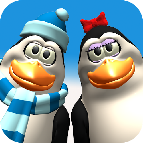 Logo Talking Pengu & Penga Penguin Ícone Logo Talking Pengu & Penga Penguin Ícone