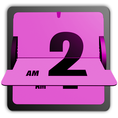 Logo aniFlipClock Tema Rosa Ícone Logo aniFlipClock Tema Rosa Ícone