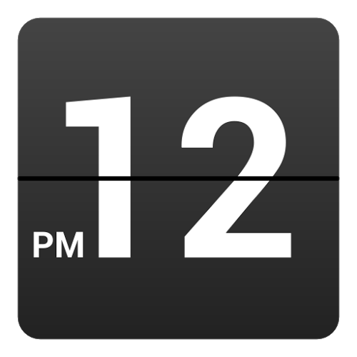 Logo Retro Clock Widget Ícone Logo Retro Clock Widget Ícone