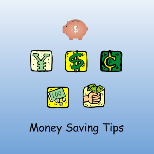 Logo Money Saving Tips Ícone Logo Money Saving Tips Ícone
