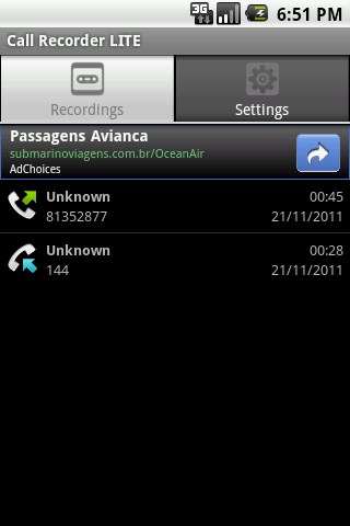 Imagem 1 do Call Recorder LITE