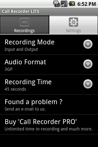 Imagem 3 do Call Recorder LITE