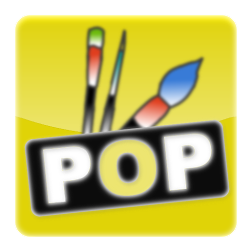 Logo Photo Pop Ícone Logo Photo Pop Ícone
