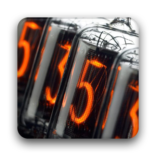 Logo Nixie Clock Widget Ícone Logo Nixie Clock Widget Ícone
