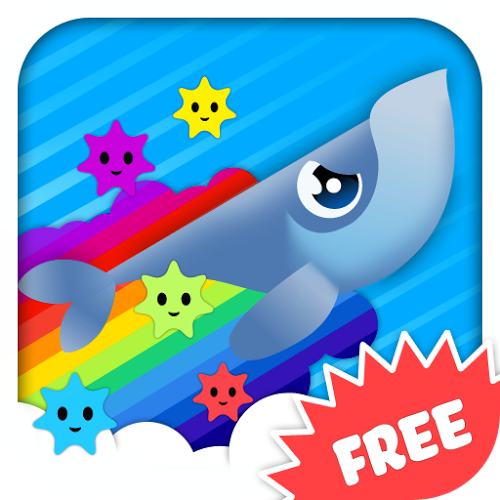Logo Whale Trail Frenzy Ícone Logo Whale Trail Frenzy Ícone