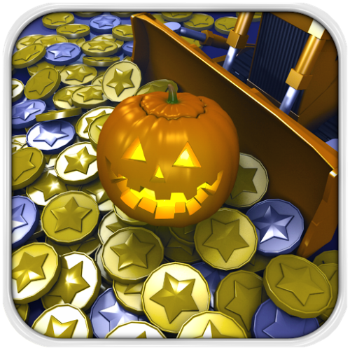 Logo Coin Dozer Halloween Ícone Logo Coin Dozer Halloween Ícone