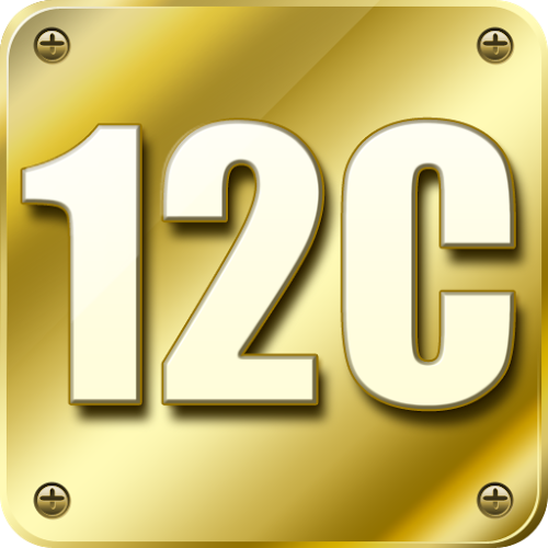 Logo HD 12c Financial Calculator Ícone Logo HD 12c Financial Calculator Ícone