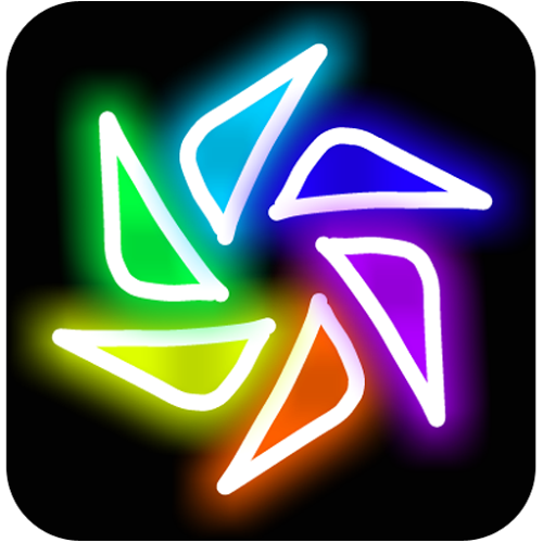 Logo Kaleidoscope Magic Drawing Ícone Logo Kaleidoscope Magic Drawing Ícone