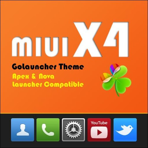 Logo MIUI X4 Go Launcher Theme FREE Ícone Logo MIUI X4 Go Launcher Theme FREE Ícone