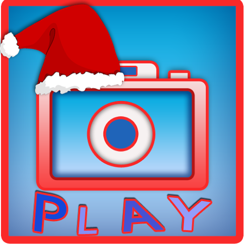 Logo Christmas Camera Fun Ícone Logo Christmas Camera Fun Ícone