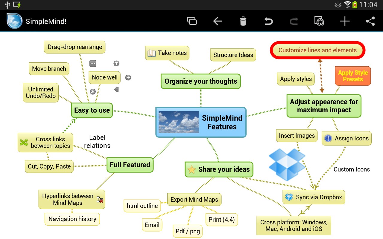 simple mind mapping software free