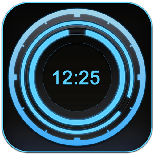 Logo Widget Disco Digital Clock Ícone Logo Widget Disco Digital Clock Ícone