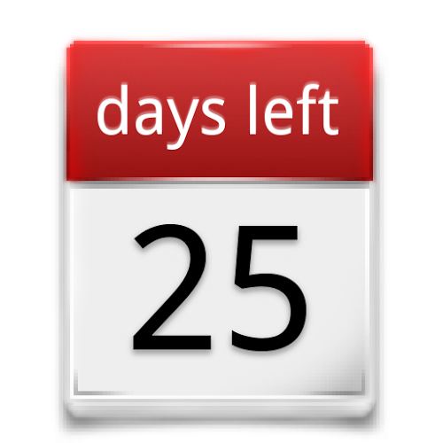 Logo Days Left Widget Ícone Logo Days Left Widget Ícone