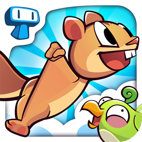 Logo Kew Kew - Sky Glider Squirrel Ícone Logo Kew Kew - Sky Glider Squirrel Ícone