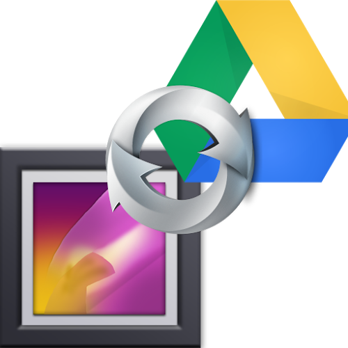 Logo Gallery Drive Sync Ícone Logo Gallery Drive Sync Ícone