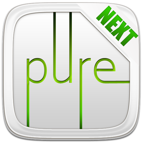 Logo Pure Next Launcher 3D Theme Ícone Logo Pure Next Launcher 3D Theme Ícone