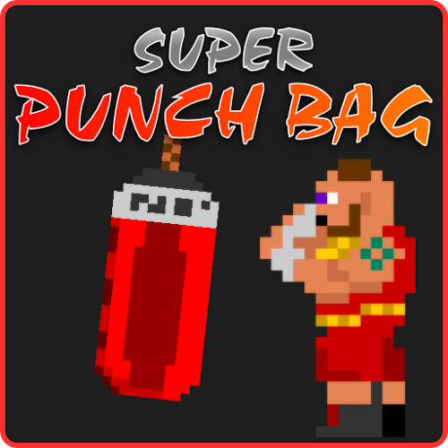 Logo Super Punch Bag Ícone Logo Super Punch Bag Ícone