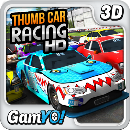 Logo Thumb Car Racing Ícone Logo Thumb Car Racing Ícone