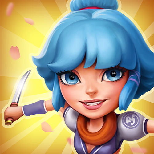 Logo Adventures in East – Ninja Run Ícone Logo Adventures in East – Ninja Run Ícone