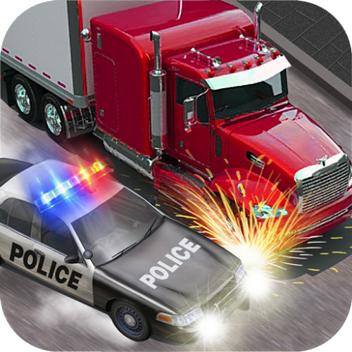 Logo Cop Riot ! 3D Car Chase Race Ícone Logo Cop Riot ! 3D Car Chase Race Ícone