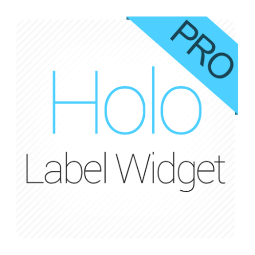 Logo Holo Label Widget Pro Ícone Logo Holo Label Widget Pro Ícone