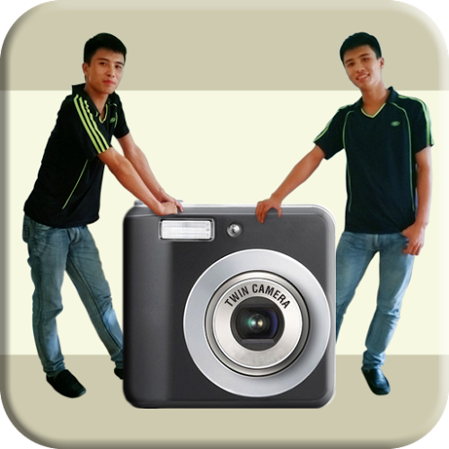 Logo Twin Camera Ícone Logo Twin Camera Ícone