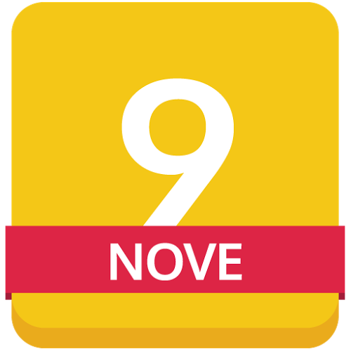 Logo Nove: Number Swipe Ícone Logo Nove: Number Swipe Ícone