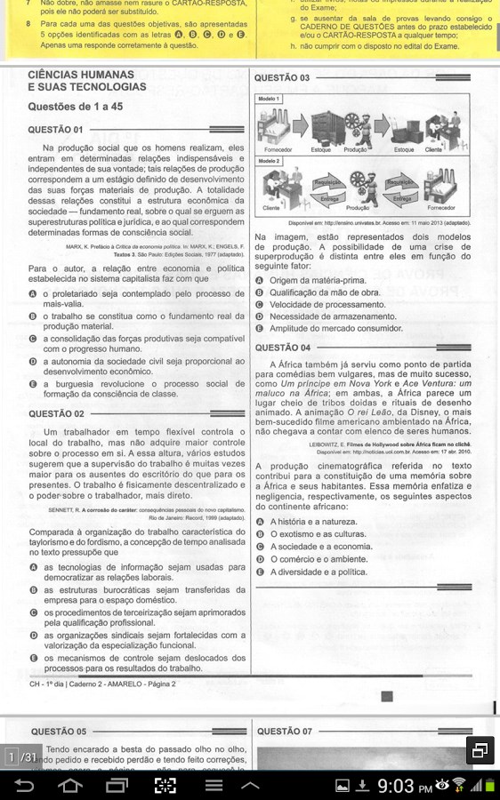 Imagem 7 do AcheProvas - ENEM e Vestibular