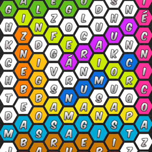 Logo Caça Palavras Hexagonal Ícone Logo Caça Palavras Hexagonal Ícone
