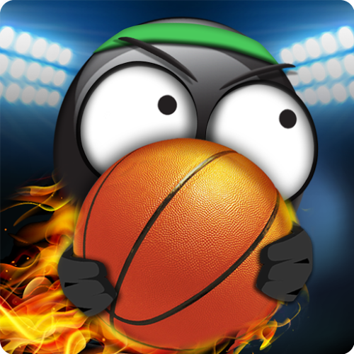 Logo Stickman Basketball Ícone Logo Stickman Basketball Ícone