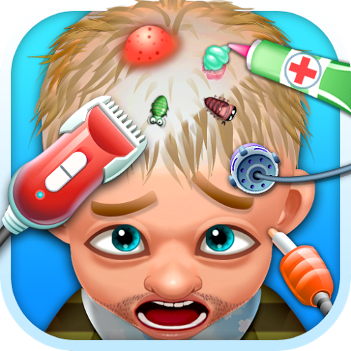 Logo Little Hair Doctor Ícone Logo Little Hair Doctor Ícone