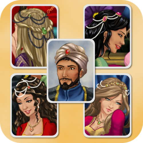 Logo Sultan Solitaire Classic Match Ícone Logo Sultan Solitaire Classic Match Ícone