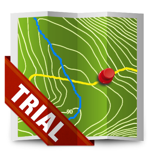 Logo BackCountry Nav Topo Maps GPS Ícone Logo BackCountry Nav Topo Maps GPS Ícone