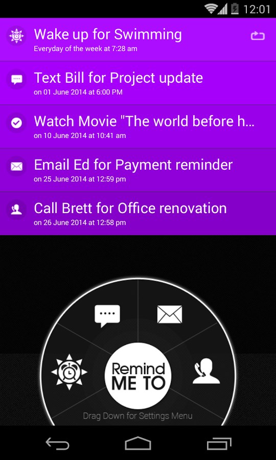 remind me to call remind me to call