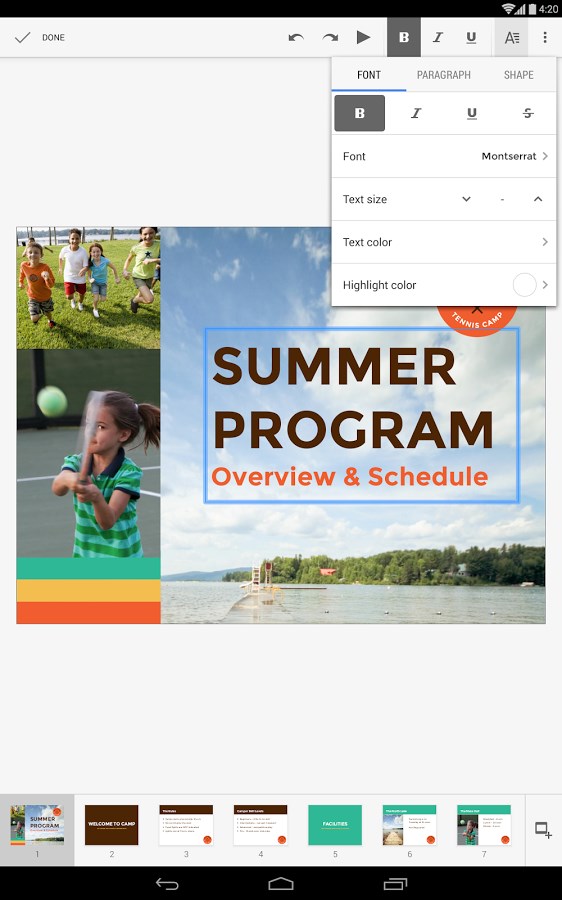 Imagem 1 do Apresentações Google