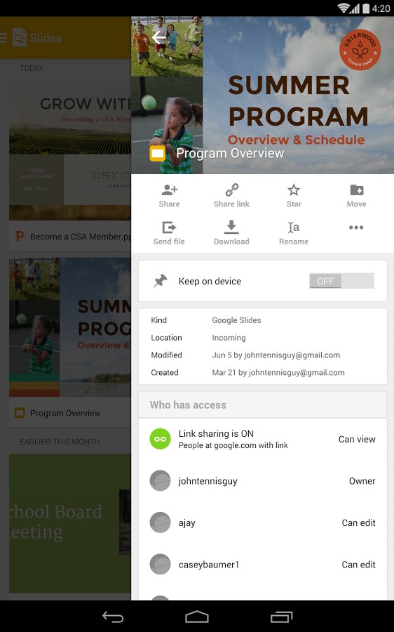 Imagem 2 do Apresentações Google